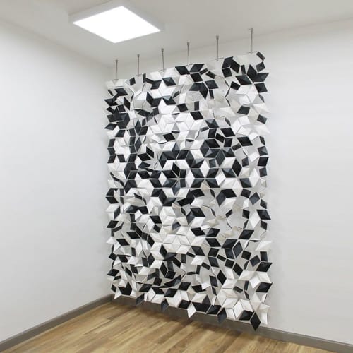 Facet hanging room divider 204 x 265cm | Decorative Objects by Bloomming, Bas van Leeuwen & Mireille Meijs | Standex International Ltd in Bredbury. Item made of steel with synthetic