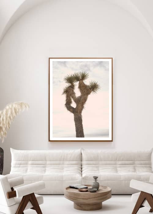 Joshua Tree with Pastel Sky | Photography by Capricorn Press. Item made of paper works with boho & contemporary style