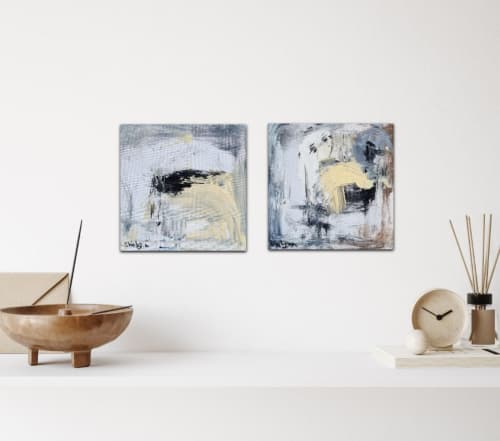 "Continuity" | Oil And Acrylic Painting in Paintings by Shirly Maimom Art. Item made of canvas with synthetic