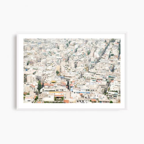 'Athens Rooftops' urban photography print | Photography by PappasBland. Item made of paper works with contemporary & mediterranean style