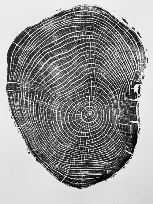 New Haven Connecticut Ash | Prints by Erik Linton. Item composed of paper in rustic style