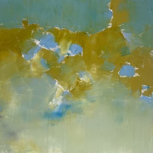 Mississippi Flyway, Oil on canvas, 24 x 24", ©Bruni | Oil And Acrylic Painting in Paintings by Donna Bruni. Item made of canvas with synthetic
