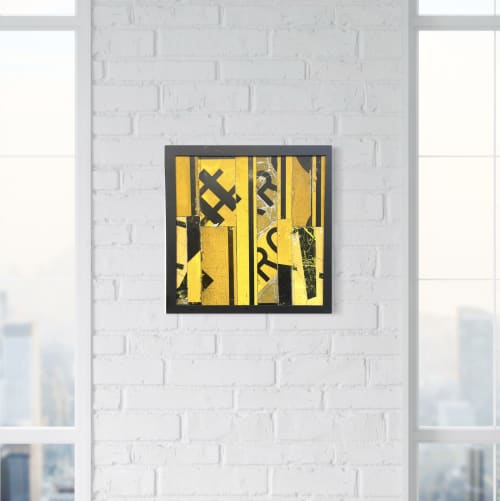 Transfigure #21 Yellow (wall hanging) | Wall Sculpture in Wall Hangings by GREG MUELLER. Item made of aluminum works with contemporary & industrial style