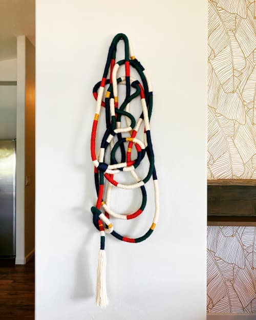 Over the Ocean | Wall Sculpture in Wall Hangings by Trudy Perry. Item composed of fiber