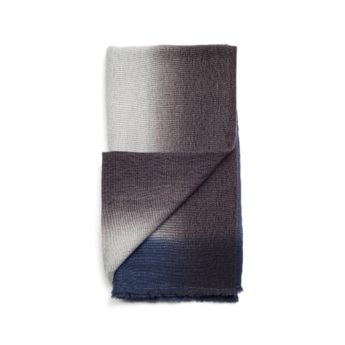 Moonstruck Handspun Merino Handloom Throw | Linens & Bedding by Studio Variously. Item compatible with contemporary and modern style