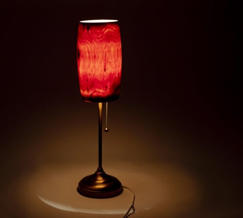 The Timeless Glow – Hand-Turned Hardwood Luminary | Sconces by Holzkunst Samuel Meisinger. Item made of wood works with modern style