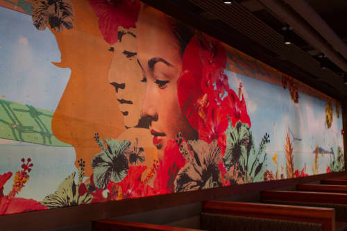 Beverly Noa Maui Brewing Co. Waikiki Mural | Murals by Margo Ray | Maui Brewing Co. Waikiki in Honolulu. Item composed of synthetic