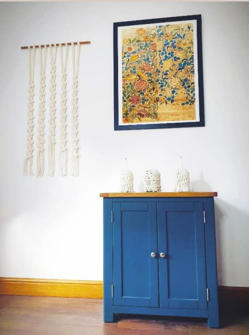 Arrow Waves | Macrame Wall Hanging in Wall Hangings by Leonor MacraMaker. Item made of cotton with fiber