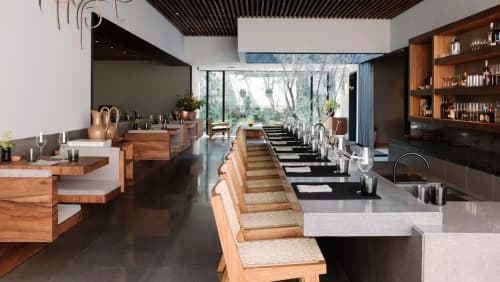 Pujol Chairs | Dining Chair in Chairs by ARTLESS | Pujol in Ciudad de México. Item composed of wood and leather