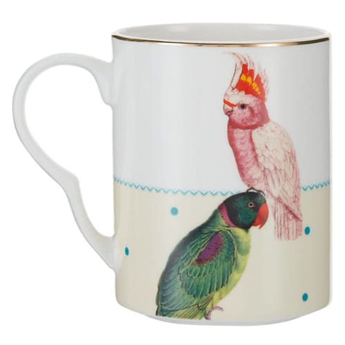 Parrot and Cockatoo Mug by YvonneEllen at Ménagerie, Ljubljana