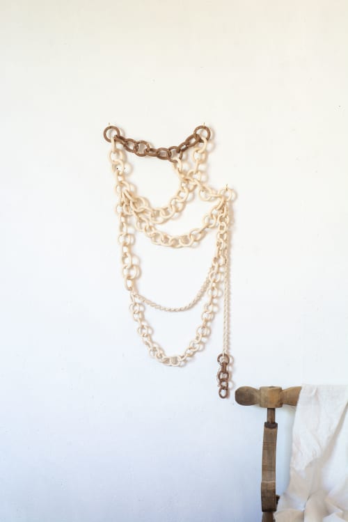 "Surat I" | Wall Sculpture in Wall Hangings by Asmaa Aman Studio. Item composed of ceramic in boho or contemporary style