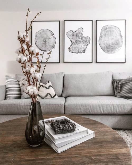 Set of 3 Large Tree Ring Prints | Prints by Erik Linton. Item made of paper