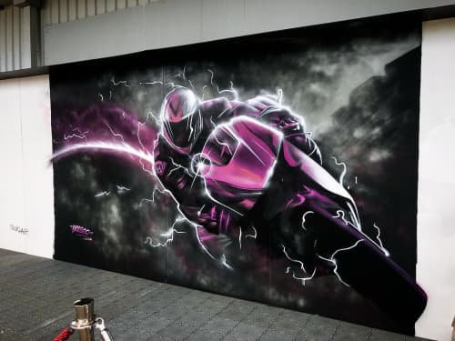 Mural | Street Murals by Heesco | Phillip Island Grand Prix Circuit in Ventnor. Item composed of synthetic