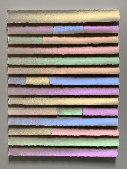 Paper Light 6 | Oil And Acrylic Painting in Paintings by Susan Chorpenning. Item composed of canvas