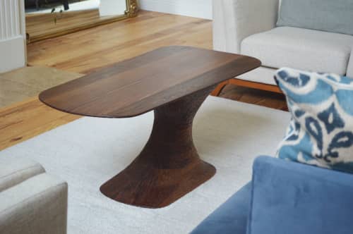 Contemporary Coffee Table | Tables by SR Woodworking. Item composed of walnut in minimalism or mid century modern style