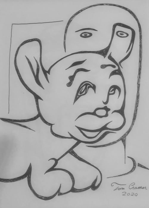 puppy | Drawings by Tom Cramer. Item made of paper