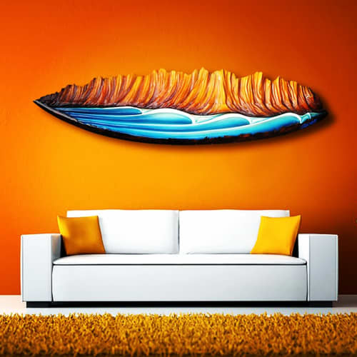 Rocky Point | Wall Sculpture in Wall Hangings by Carvinart. Item made of wood