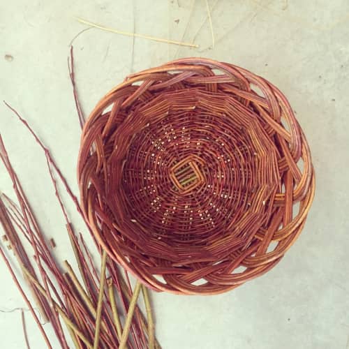 Handwoven Baskets | Serveware by ÁBBATTE. Item made of wood