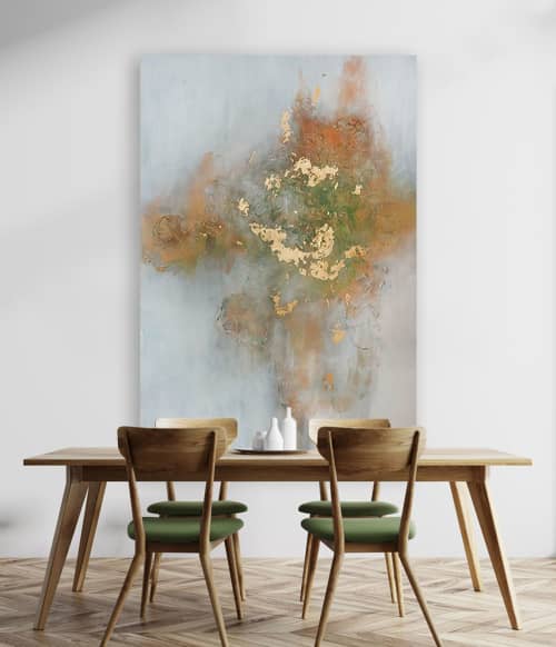 Don't Stop Seeking the Light | Oil And Acrylic Painting in Paintings by Christine Olmstead. Item made of canvas with synthetic