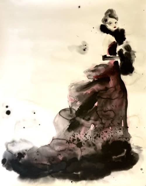 Pearl | Watercolor Painting in Paintings by Bridget Davies Art. Item made of paper