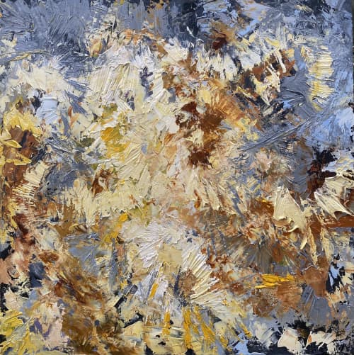 Out of Darkness | Oil And Acrylic Painting in Paintings by Caylin Rose Janet. Item composed of wood and synthetic