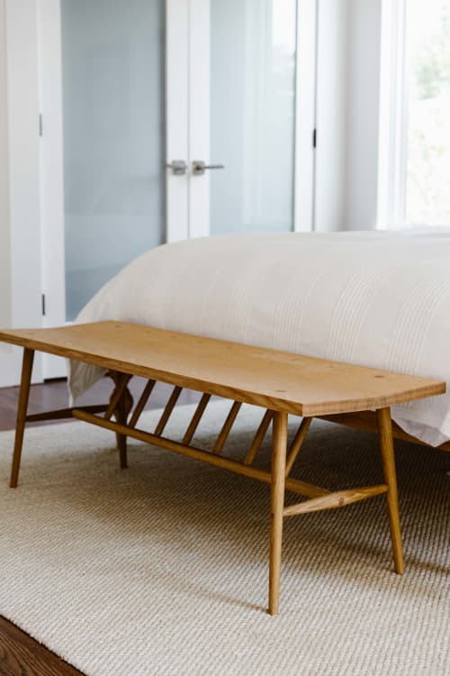 Greenpoint Bench | Benches & Ottomans by Lundy. Item composed of oak wood