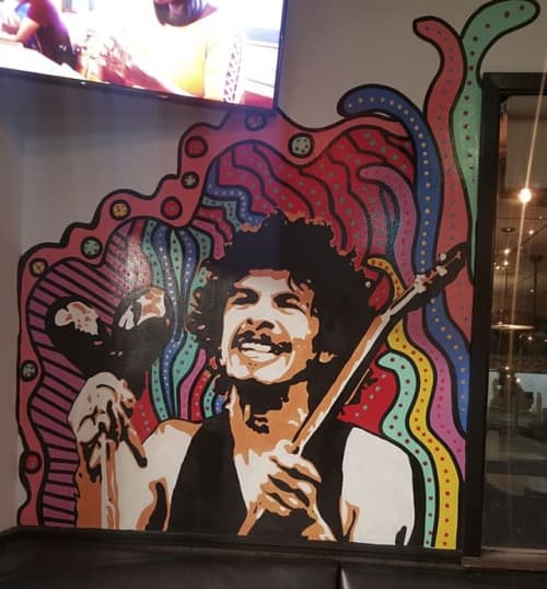 Carlos Santana | Murals by Albert Gonzales | Burger Culture in San Antonio