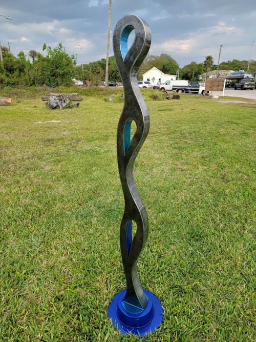 "Evaporation" | Public Sculptures by Don Kenworthy. Item composed of steel
