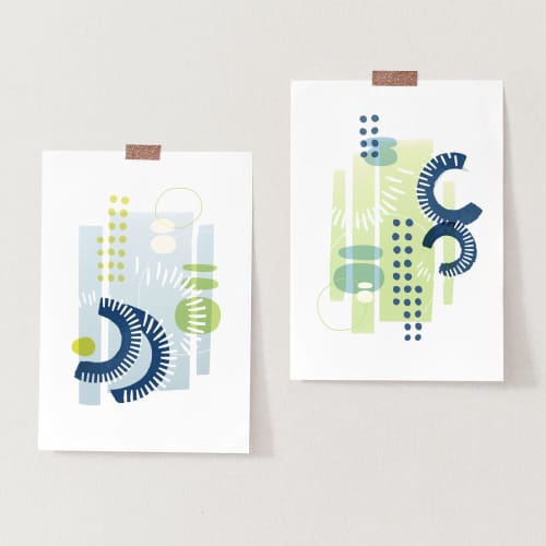Rhythm & Rhyme Series — 2 Print Set | Prints by Michael Grace & Co.. Item composed of paper