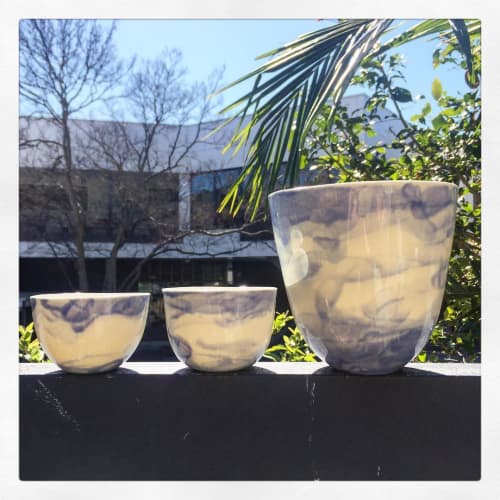 Ceramic Vases by Gillian Hodes at TAFE NSW Northern Beaches