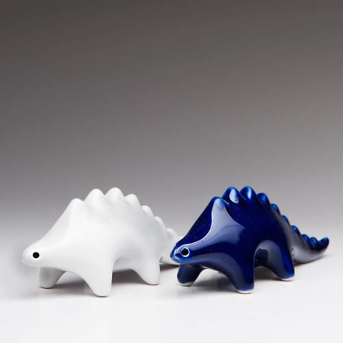 DINOS - Salt + Pepper | Holder in Tableware by Maia Ming Designs. Item composed of ceramic