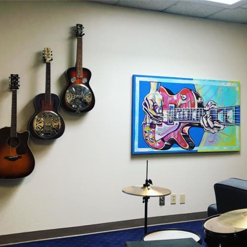 Guitarist | Paintings by Trent Thompson