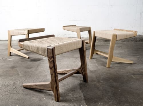 Cantilevered Work Bench Stools
