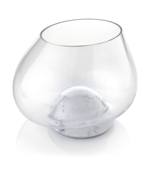 Cumuli C - trasparente | Vase in Vases & Vessels by gumdesign. Item composed of marble & glass compatible with contemporary style