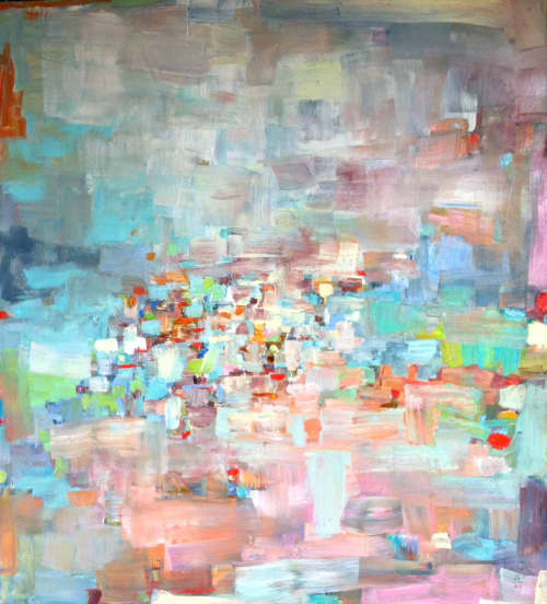 Out West | Oil And Acrylic Painting in Paintings by Galen Cheney. Item made of canvas with synthetic