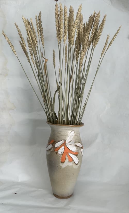 Underglaze Designed Vase | Vases & Vessels by Feats Of Clay