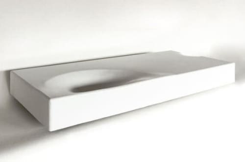 MODERN Concrete Vanity Top | Countertop in Furniture by Wood and Stone Designs. Item made of concrete