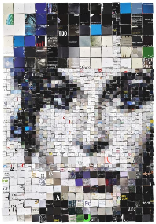 Amy | Collage in Paintings by Paola Bazz. Item made of paper