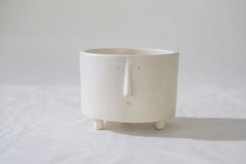 Little Lincoln | Egg Cup in Dinnerware by Kristina Kotlier. Item composed of stoneware in boho or minimalism style