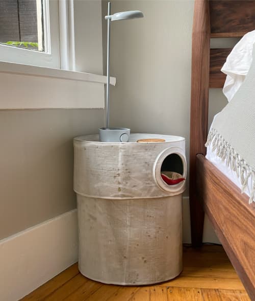 Oval Table | Side Table in Tables by Len Carella. Item made of stoneware