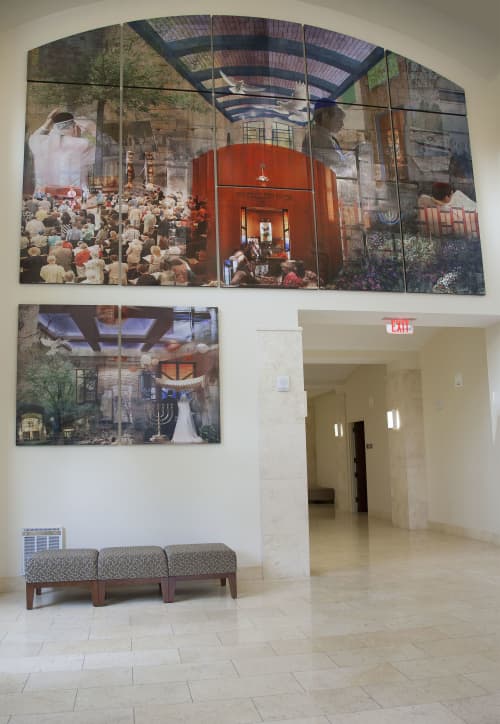 Am Yisrael Chai | Photography by Lisa Levine | Temple Beth El in Charlotte. Item composed of metal