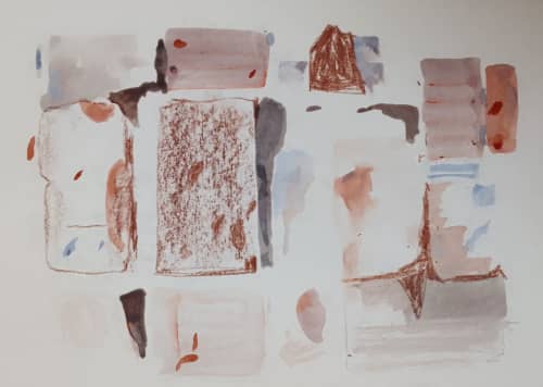 Abstract art-15 | Oil And Acrylic Painting in Paintings by Arttake. Item made of paper works with contemporary & coastal style