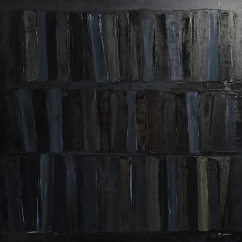 Palimpseste | Oil And Acrylic Painting in Paintings by Sophie DUMONT.. Item made of wood with canvas works with minimalism & contemporary style