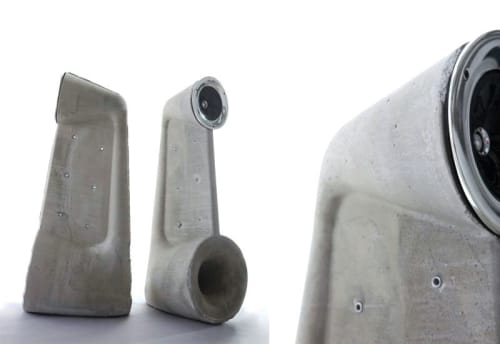 EXPOSED SPEAKERS | Ornament in Decorative Objects by Linski Design - Concrete. Art. Microtopping. Art-topping.. Item composed of cement and synthetic