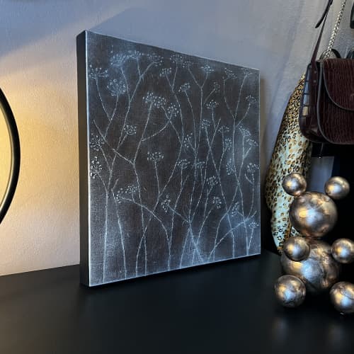 Frozen Dry Flowers | Mixed Media by IRENA TONE. Item works with minimalism & eclectic & maximalism style