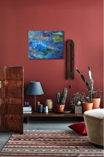 Mindfulness poetry | Oil And Acrylic Painting in Paintings by Elena Parau
