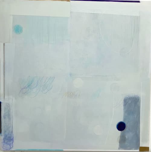 Swimming with Diamonds | Oil And Acrylic Painting in Paintings by Ele Pack. Item composed of canvas and synthetic