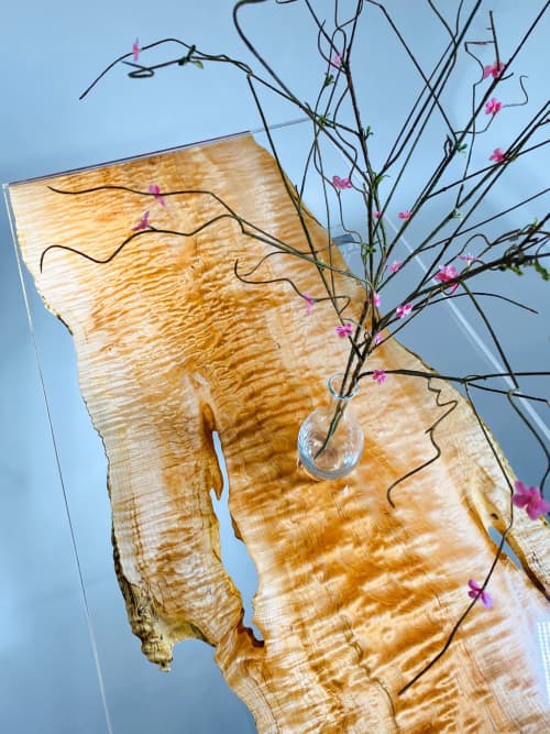 Epoxy Casted Big Leaf Maple | Dining Table in Tables by Live Edge Lust. Item made of maple wood with synthetic
