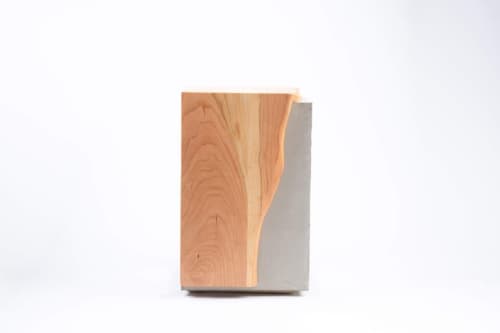 Blossom | Side Table in Tables by Curly Woods. Item made of oak wood with concrete