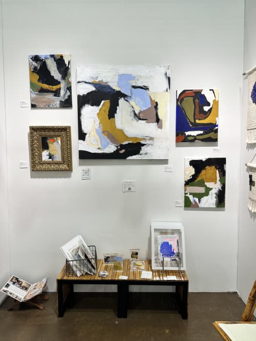 Pearl | Oil And Acrylic Painting in Paintings by Lizzie DiSilvestro | Dallas Market Center in Dallas